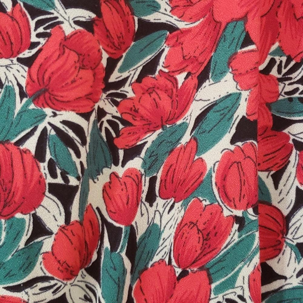 Red Flower Romper - Picture 4 of 4